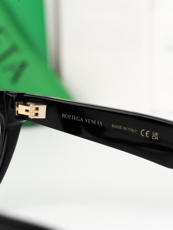 Bottega Veneta Women Eyeglasses Black Demo Cat Eye BV1193O 001 NEW AUTHENTIC